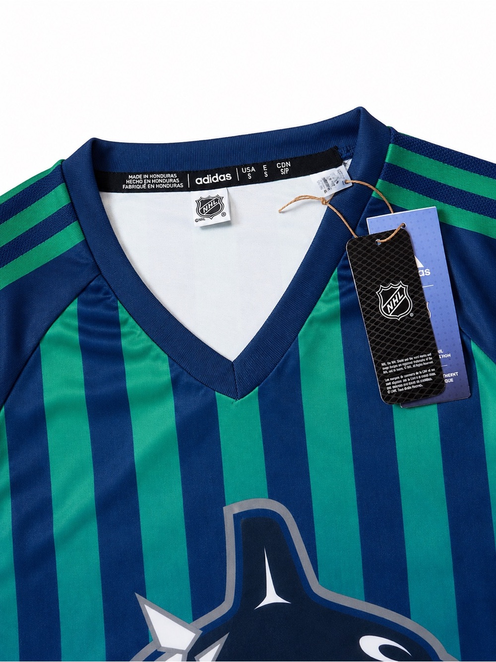 Adidas Vancouver Canucks Men's Hockey Jersey Tee - Picture 3 of 3